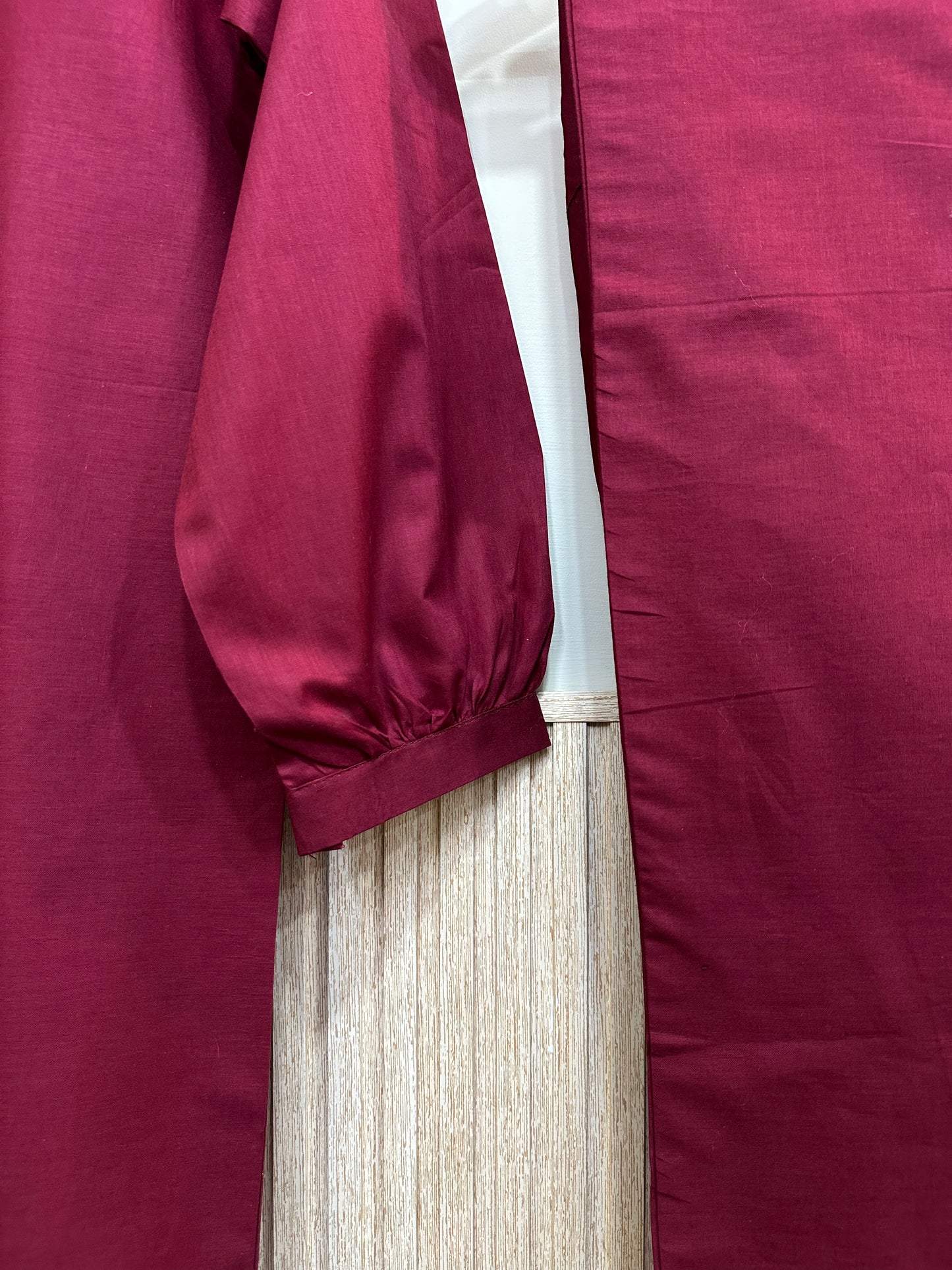 Pleated Maroon Co-Ord
