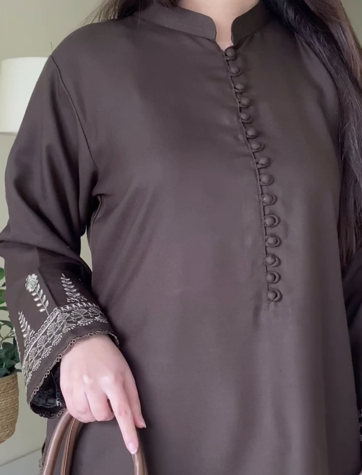 Embroidered Olive Co-Ord