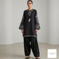 Black 2 Piece Embroidered Coord With Farshi Shalwar