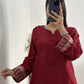 Maroon Embroidered Set