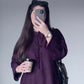 Embroidered Plum Co-Ord