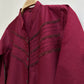 Pleated Maroon Co-Ord