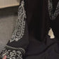 Black 2 Piece Embroidered Coord With Farshi Shalwar